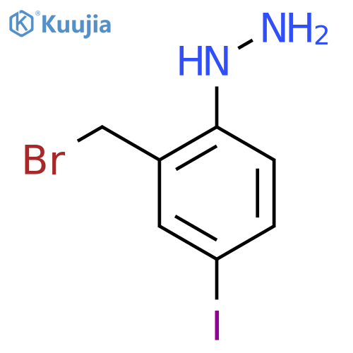 2-(Bromomethyl)-4-iodophenylhydrazine structure