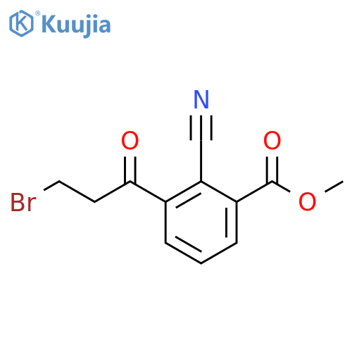 Methyl 3-(3-bromopropanoyl)-2-cyanobenzoate structure