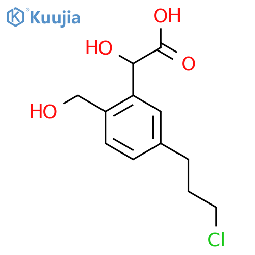 5-(3-Chloropropyl)-2-(hydroxymethyl)mandelic acid structure