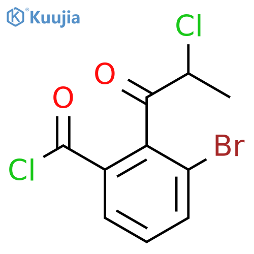 3-Bromo-2-(2-chloropropanoyl)benzoyl chloride structure