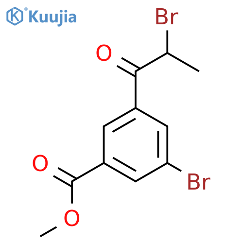 Methyl 3-bromo-5-(2-bromopropanoyl)benzoate structure