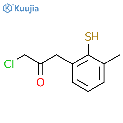 2-(3-Chloro-2-oxopropyl)-6-methylthiophenol structure