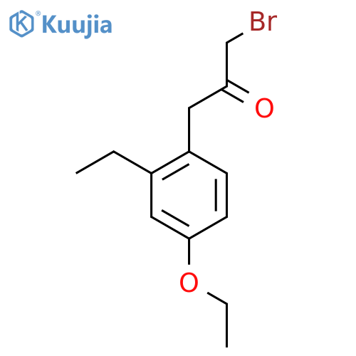 1-Bromo-3-(4-ethoxy-2-ethylphenyl)propan-2-one structure
