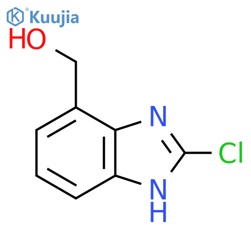 2-Chloro-7-hydroxymethyl-1H-benzimidazole structure