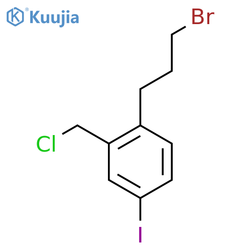 2-(3-Bromopropyl)-5-iodobenzyl chloride structure