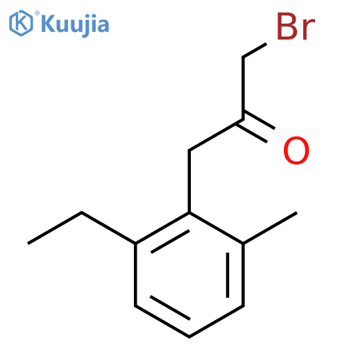 1-Bromo-3-(2-ethyl-6-methylphenyl)propan-2-one structure