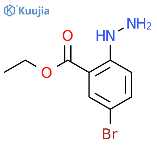 Ethyl 5-bromo-2-hydrazinylbenzoate structure
