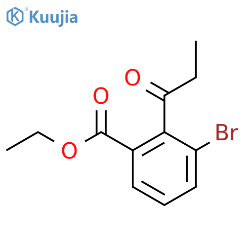 Ethyl 3-bromo-2-propionylbenzoate structure