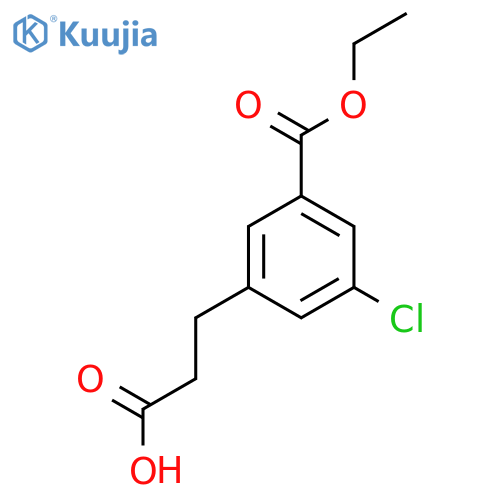 Ethyl 3-(2-carboxyethyl)-5-chlorobenzoate structure