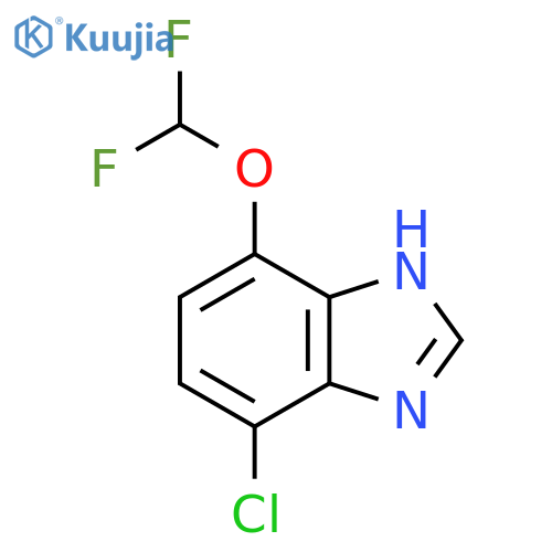 4-Chloro-7-difluoromethoxy-1H-benzimidazole structure