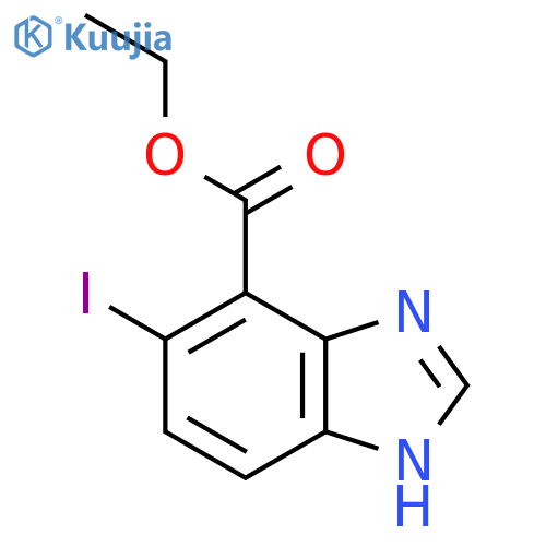 Ethyl 5-iodo-1H-benzimidazole-4-carboxylate structure
