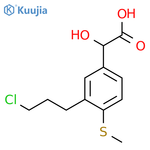 3-(3-Chloropropyl)-4-(methylthio)mandelic acid structure