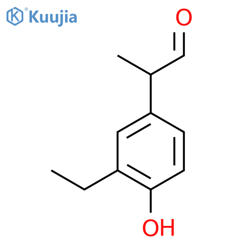 3-Ethyl-4-hydroxyphenylpropanal structure