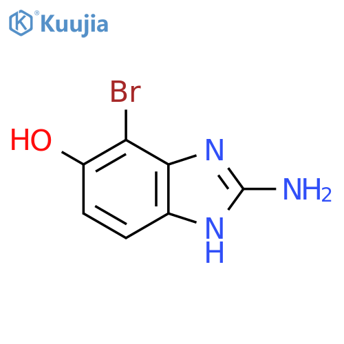 2-Amino-7-bromo-6-hydroxy-1H-benzimidazole structure