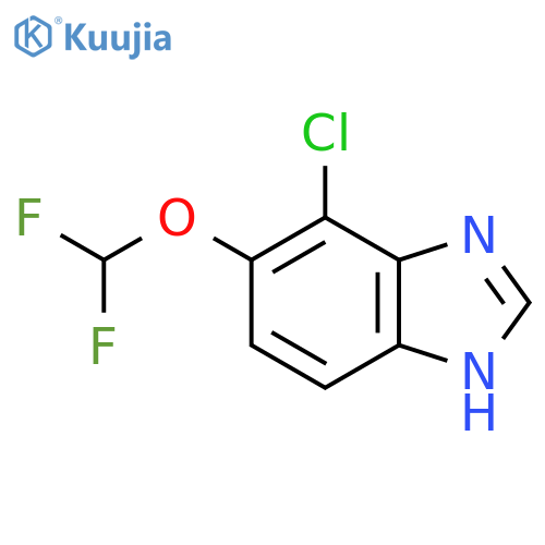 4-Chloro-5-difluoromethoxy-1H-benzimidazole structure