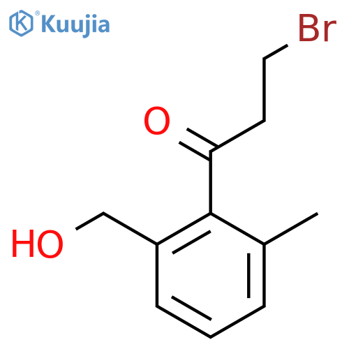 2-(3-Bromopropanoyl)-3-methylbenzyl alcohol structure