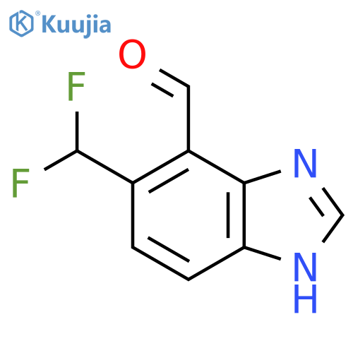 5-Difluoromethyl-4-formyl-1H-benzimidazole structure