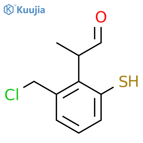 2-(Chloromethyl)-6-mercaptophenylpropanal structure