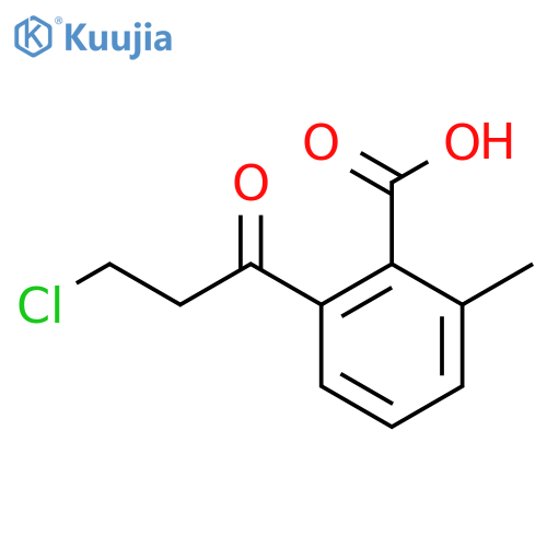 2-(3-Chloropropanoyl)-6-methylbenzoic acid structure
