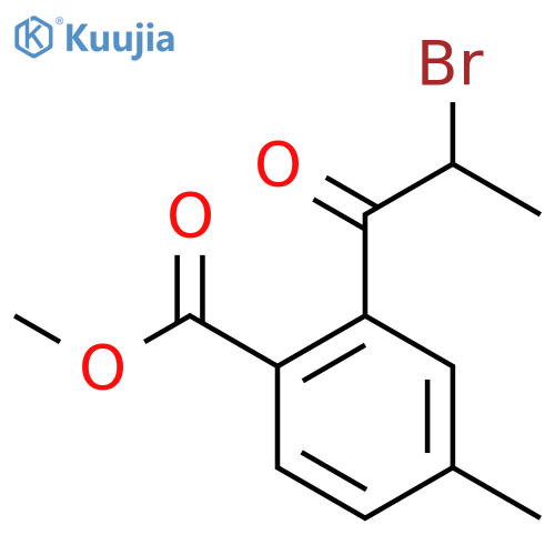 Methyl 2-(2-bromopropanoyl)-4-methylbenzoate structure