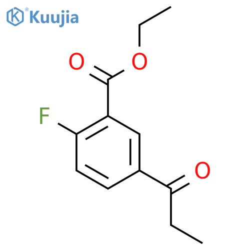 Ethyl 2-fluoro-5-propionylbenzoate structure