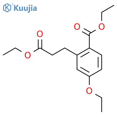 Ethyl 4-ethoxy-2-(3-ethoxy-3-oxopropyl)benzoate structure