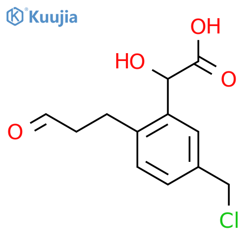 5-(Chloromethyl)-2-(3-oxopropyl)mandelic acid structure