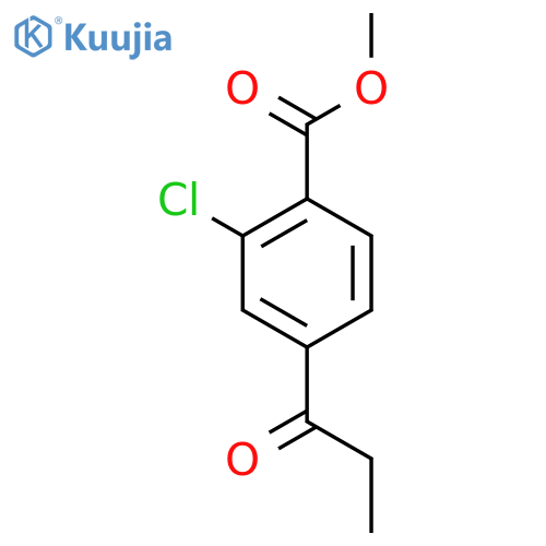 Methyl 2-chloro-4-propionylbenzoate structure