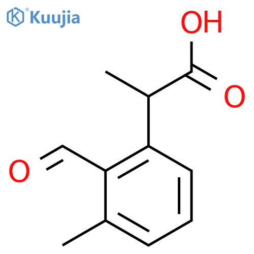 2-Formyl-3-methylphenylpropanoic acid structure