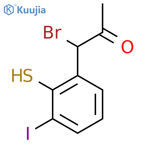 1-Bromo-1-(3-iodo-2-mercaptophenyl)propan-2-one structure