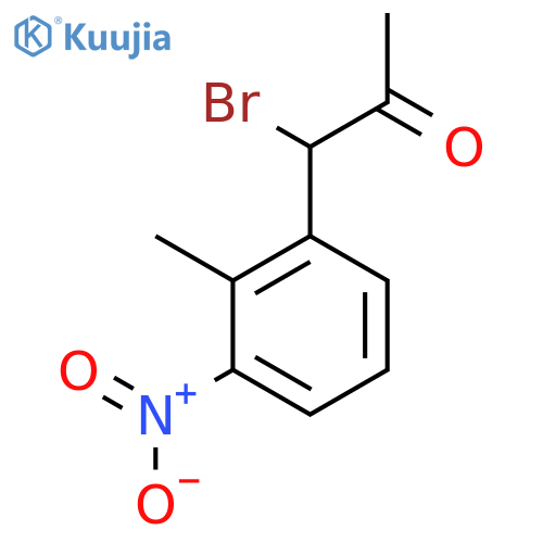 2-(1-Bromo-2-oxopropyl)-6-nitrotoluene structure