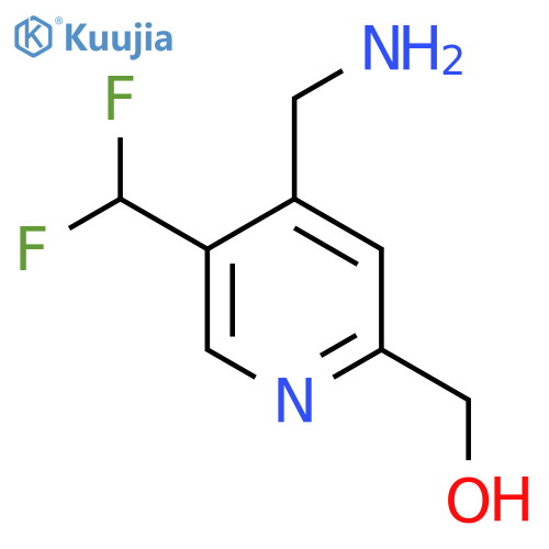 4-(Aminomethyl)-5-(difluoromethyl)pyridine-2-methanol structure
