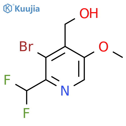 3-Bromo-2-(difluoromethyl)-5-methoxypyridine-4-methanol structure