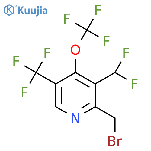 2-(Bromomethyl)-3-(difluoromethyl)-4-(trifluoromethoxy)-5-(trifluoromethyl)pyridine structure