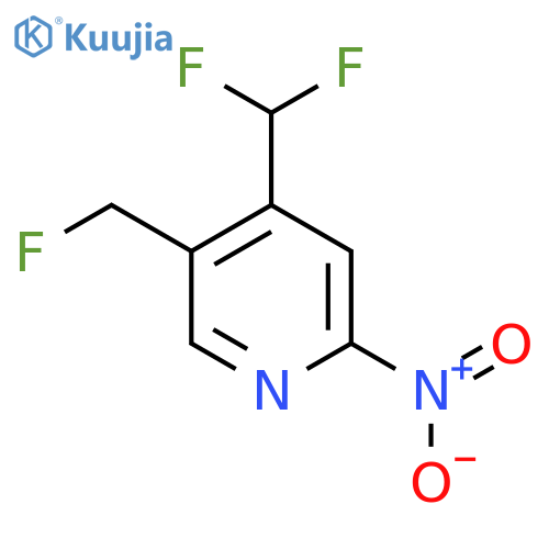 4-(Difluoromethyl)-5-(fluoromethyl)-2-nitropyridine structure