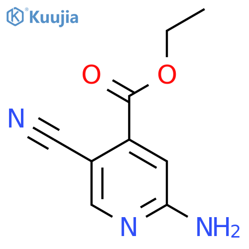 Ethyl 2-amino-5-cyanoisonicotinate structure