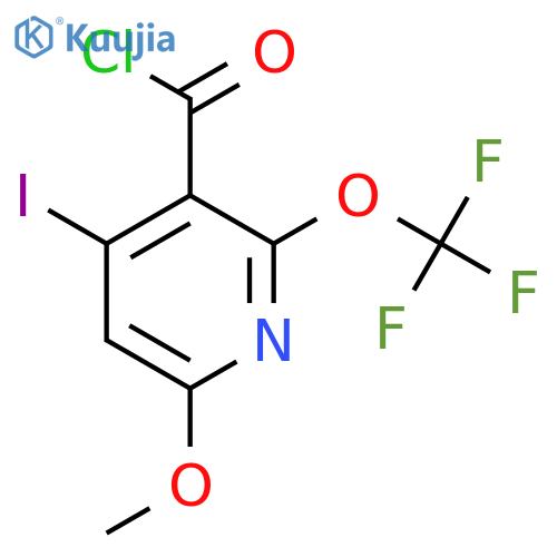 4-Iodo-6-methoxy-2-(trifluoromethoxy)pyridine-3-carbonyl chloride structure