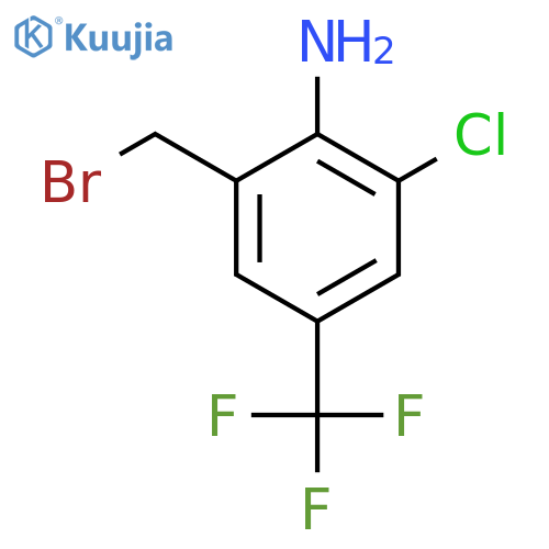 2-Amino-3-chloro-5-(trifluoromethyl)benzyl bromide structure