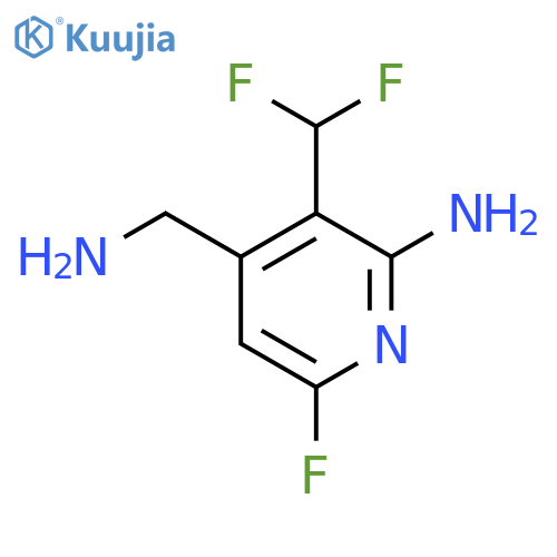 2-Amino-4-(aminomethyl)-3-(difluoromethyl)-6-fluoropyridine structure