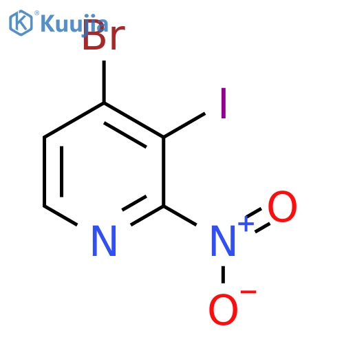 4-Bromo-3-iodo-2-nitropyridine structure