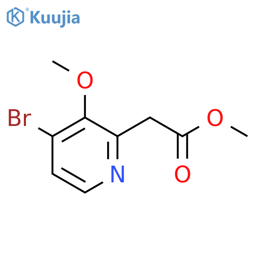 Methyl 4-bromo-3-methoxypyridine-2-acetate structure
