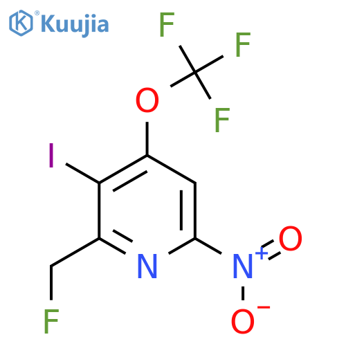 2-(Fluoromethyl)-3-iodo-6-nitro-4-(trifluoromethoxy)pyridine structure