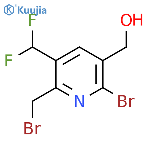 2-Bromo-6-(bromomethyl)-5-(difluoromethyl)pyridine-3-methanol structure