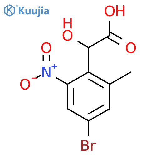 4-Bromo-2-methyl-6-nitromandelic acid structure