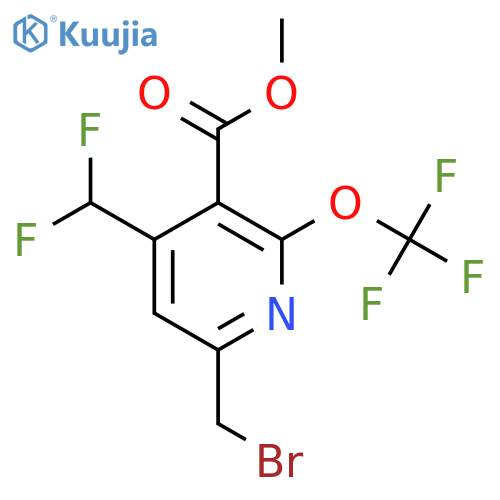 Methyl 6-(bromomethyl)-4-(difluoromethyl)-2-(trifluoromethoxy)pyridine-3-carboxylate structure