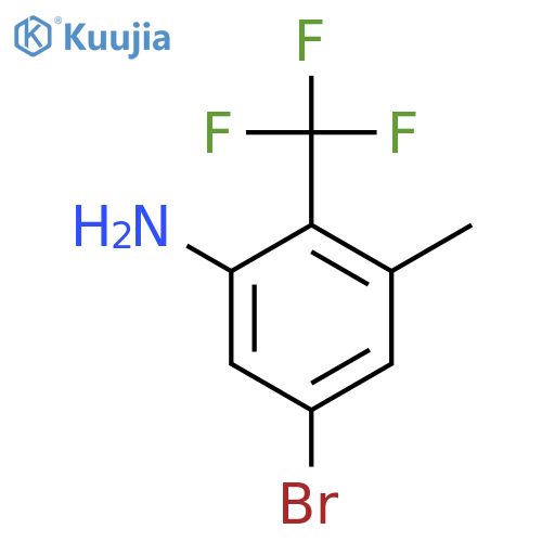 5-Bromo-3-methyl-2-(trifluoromethyl)aniline structure