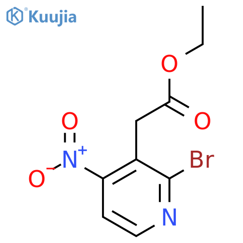 Ethyl 2-bromo-4-nitropyridine-3-acetate structure