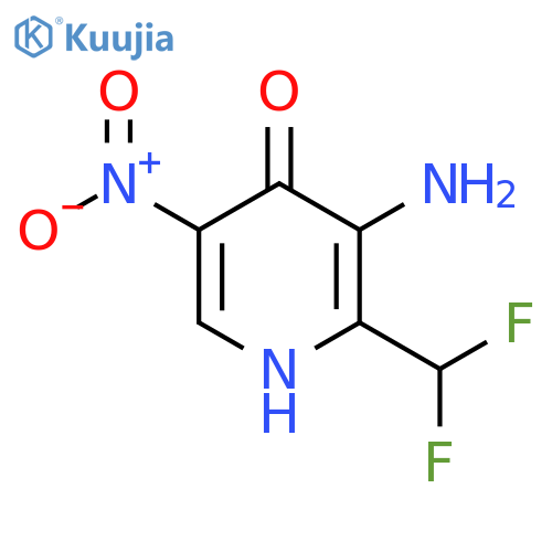 3-Amino-2-(difluoromethyl)-4-hydroxy-5-nitropyridine structure