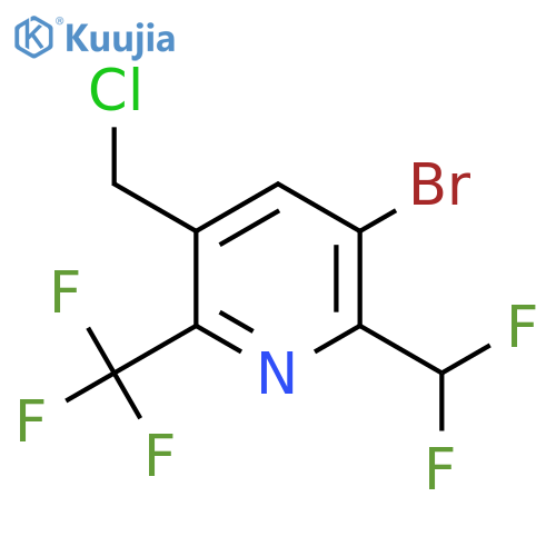3-Bromo-5-(chloromethyl)-2-(difluoromethyl)-6-(trifluoromethyl)pyridine structure