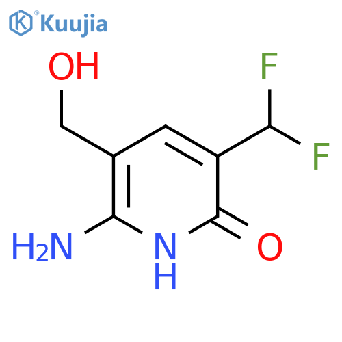 2-Amino-5-(difluoromethyl)-6-hydroxypyridine-3-methanol structure